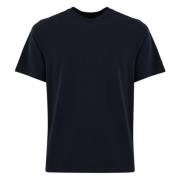 Bomuld Herre T-shirt: Crew Neck Korte Ærmer Lige Kant Slim Fit