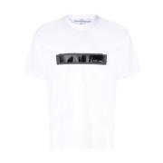 Hvid Jean Herre T-Shirt