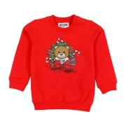 Rød Mini Julesweater med Moschino Bjørn