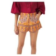 Print Voile Shorts