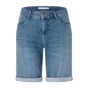 Bløde lyse denim shorts