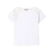 Blomstret Patch T-shirt
