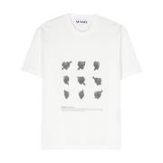 Hvid T-shirt med Print