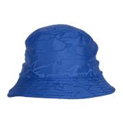 Bucket Hat med Haj Print Blå