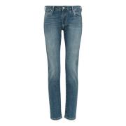 Medium Indigo Tapered Ankel Jeans