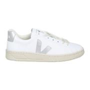 Hvide/Sølv Læder Sneakers AW23