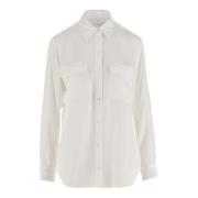 Silke Klassisk Hvid Skjorte