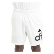 Grafisk Print Performance Shorts Hvid