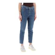 Riley High-Waisted Straight Cropped Jeans