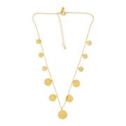 Theia Short Multi Dot Necklace Gold Plating