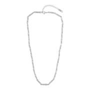 Passion Waterproof Short Link Necklace Silver Plating