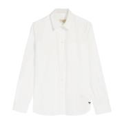 Stilfuld Hvid Bomuldsskjorte til Kvinder
