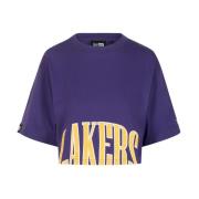 LA Lakers NBA Team Wordmark Crop T-shirt