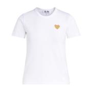 Hvid Hjerte Guld T-shirt