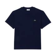 Klassisk Bomuld Jersey T-Shirt (Marineblå)