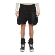 Cargo Denim Bermuda Shorts