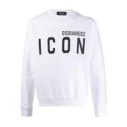 Icon Logo Sweatshirt med Fleece Foring