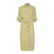 Soaked In Luxury Slzaya Saphira Dress Kjoler 30406533 Green Moss Leaf Print