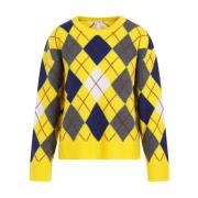 Argyle Multifarvet Sweater