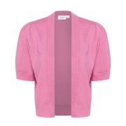Pink Cosmos Melange Bolero Sweater