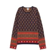 Farverig Jacquard Jumper