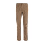 Mørk Beige Slim Fit Jeans