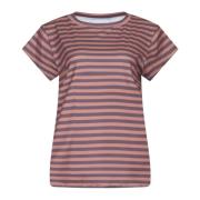 Brun Stribet T-shirt SS