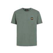 Klassisk Rund Hals Grøn T-Shirt