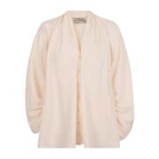 Velvet Silk Ivory Blouse