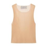 Peach Silk Strik Top Giulia