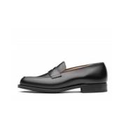 Læder Slip-on Loafers i Sort