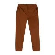 Læderbrune bukser vævet stil