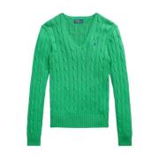 Preppy Green Langærmet Pullover