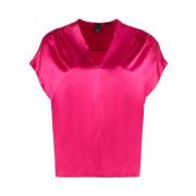 Silke Fuchsia Bluse Top