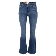Mid Blue Flare Jeans