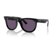 Wayfarer Reverse Solbriller Sort Lilla