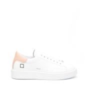 Hvid Pink Læder Sneakers