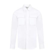 Hvid Bomuld Klassisk Skjorte