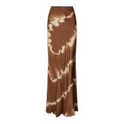 Tie-Dye Maxi Nederdel Lucilla Cacao