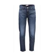 Mørk Denim Straight Leg Jeans