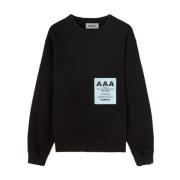 Grafisk Crewneck Strik