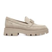 Beige Casual Closed Loafers Kvinder