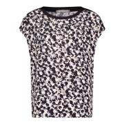 Grafisk Print Bluse Skjorte