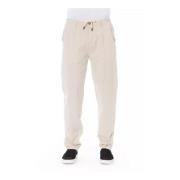 Beige Bomuldssnor Chinos