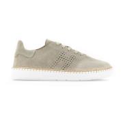 Cool Beige Sneakers i Ruskind