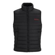 Sort Ærmeløs Puffer Vest