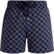 Monogram Badeshorts Navy Blå