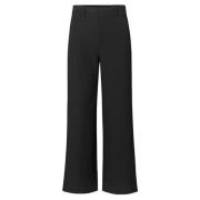 Sort Wide Leg Highwaisted Pantalon