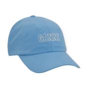 Azure Blue Cotton Baseball Cap