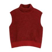 Høj Hals Cashmere Vest